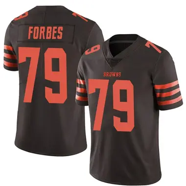 Men's Nike Cleveland Browns Drew Forbes Color Rush Jersey - Brown Limited