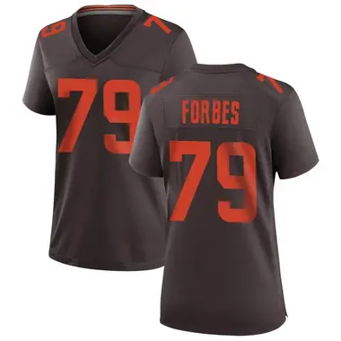 Women's Nike Cleveland Browns Drew Forbes Alternate Jersey - Brown Game