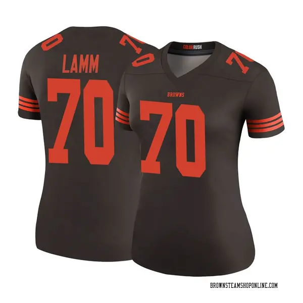 Women's Nike Cleveland Browns Kendall Lamm Color Rush Jersey - Brown Legend