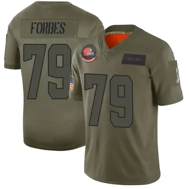 Youth Nike Cleveland Browns Drew Forbes 2019 Salute to Service Jersey - Camo Limited