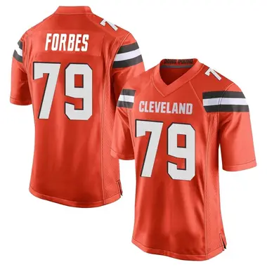 Youth Nike Cleveland Browns Drew Forbes Alternate Jersey - Orange Game